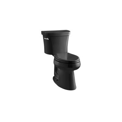 Kohler 3949-U-7 Highline Comfort Height Two-Piece Elongated 1.28 Gpf Toilet With Class Five Flush Technology Left-Hand Trip Lever And Insuliner Tank Liner 1