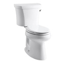 Kohler 3949-RA-0 Highline Comfort Height Two-Piece Elongated 1.28 Gpf Toilet With Class Five Flush Technology And Right-Hand Trip Lever 3
