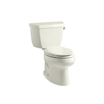 Kohler 3575-RA-96 Wellworth Classic Two-Piece Elongated 1.28 Gpf Toilet With Class Five Flush Technology And Right-Hand Trip Lever 1