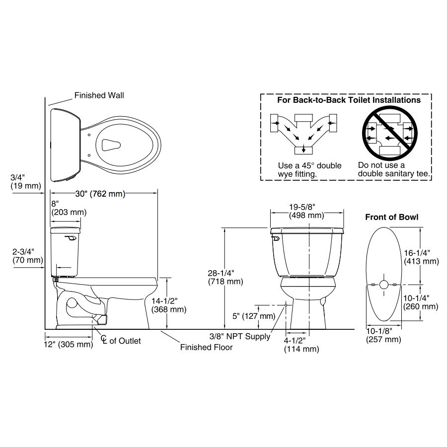 Kohler 3575-7 Wellworth Classic Two-Piece Elongated 1.28 Gpf Toilet With Class Five Flush Technology And Left-Hand Trip Lever 2