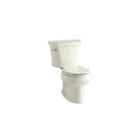Kohler 3997-UT-96 Wellworth Two-Piece Round-Front 1.28 Gpf Toilet With Class Five Flush Technology Left-Hand Trip Lever Insuliner Tank Liner And Tank Cover Locks 1