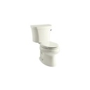 Kohler 3948-TR-96 Wellworth Two-Piece Elongated 1.28 Gpf Toilet With Class Five Flush Technology Right-Hand Trip Lever And Tank Cover Locks 1