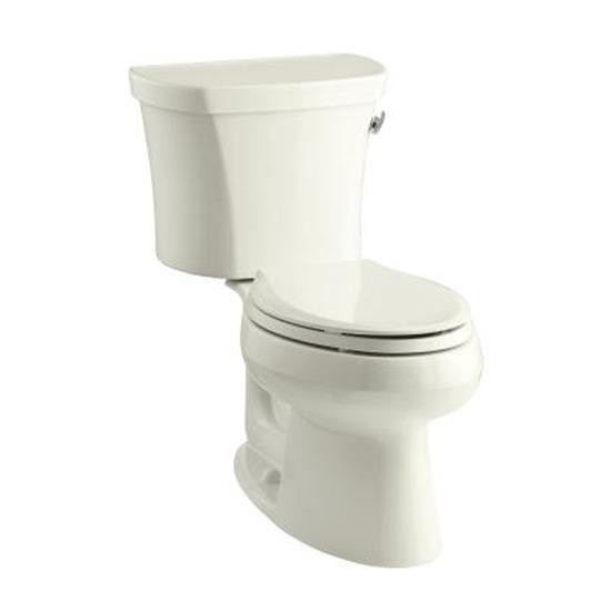 Kohler 3948-TR-96 Wellworth Two-Piece Elongated 1.28 Gpf Toilet With Class Five Flush Technology Right-Hand Trip Lever And Tank Cover Locks 3