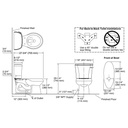 Kohler 3997-RZ-0 Wellworth Two-Piece Round-Front 1.28 Gpf Toilet With Class Five Flush Technology Right-Hand Trip Lever Insuliner Tank Liner And Tank Cover Locks 2