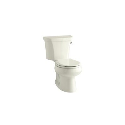 Kohler 3997-RZ-96 Wellworth Two-Piece Round-Front 1.28 Gpf Toilet With Class Five Flush Technology Right-Hand Trip Lever Insuliner Tank Liner And Tank Cover Locks 1