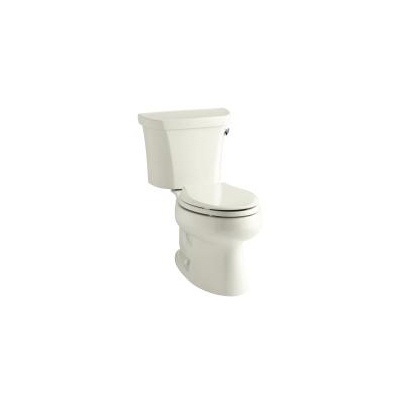 Kohler 3998-RZ-96 Wellworth Two-Piece Elongated 1.28 Gpf Toilet With Class Five Flush Technology Right-Hand Trip Lever Insuliner Tank Liner And Tank Cover Locks 1