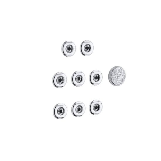 Kohler 9698-CP Flexjet Whirlpool Trim Kit With Eight Jets 2