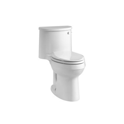 Kohler 3946-RA-0 Adair Comfort Height One-Piece Elongated 1.28 Gpf Toilet With Aquapiston Flushing Technology And Right-Hand Trip Lever 1