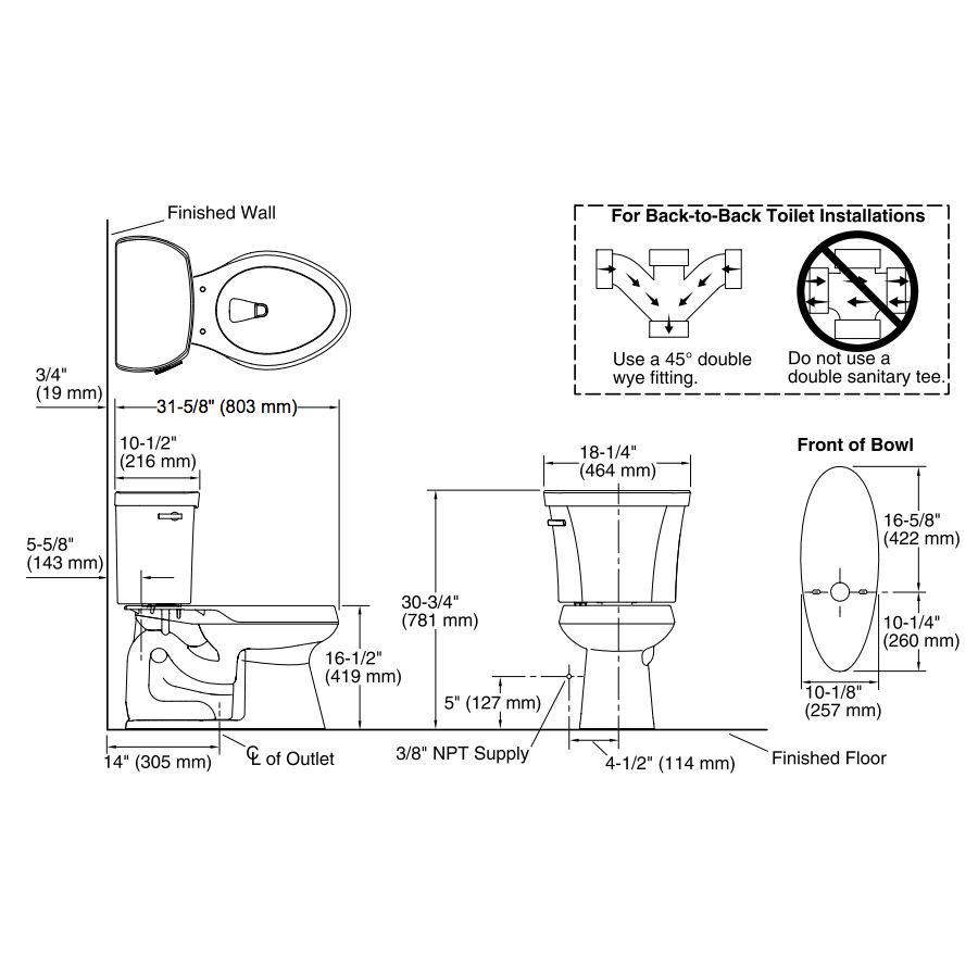 Kohler 3949-U-0 Highline Comfort Height Two-Piece Elongated 1.28 Gpf Toilet With Class Five Flush Technology Left-Hand Trip Lever And Insuliner Tank Liner 2