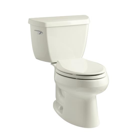 Kohler 3575-96 Wellworth Classic Two-Piece Elongated 1.28 Gpf Toilet With Class Five Flush Technology And Left-Hand Trip Lever 3