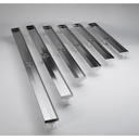 ACO 92229 Flange Edge Shower Channel Stainless Steel Body 27.55 End Outlet 1