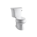 Kohler 3947-UR-0 Wellworth Two-Piece Round-Front 1.28 Gpf Toilet With Class Five Flush Technology Right-Hand Trip Lever And Insuliner Tank Liner 1