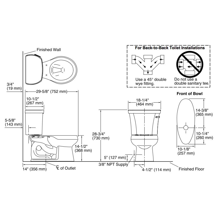 Kohler 3947-UR-0 Wellworth Two-Piece Round-Front 1.28 Gpf Toilet With Class Five Flush Technology Right-Hand Trip Lever And Insuliner Tank Liner 2