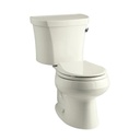 Kohler 3947-UR-96 Wellworth Two-Piece Round-Front 1.28 Gpf Toilet With Class Five Flush Technology Right-Hand Trip Lever And Insuliner Tank Liner 3