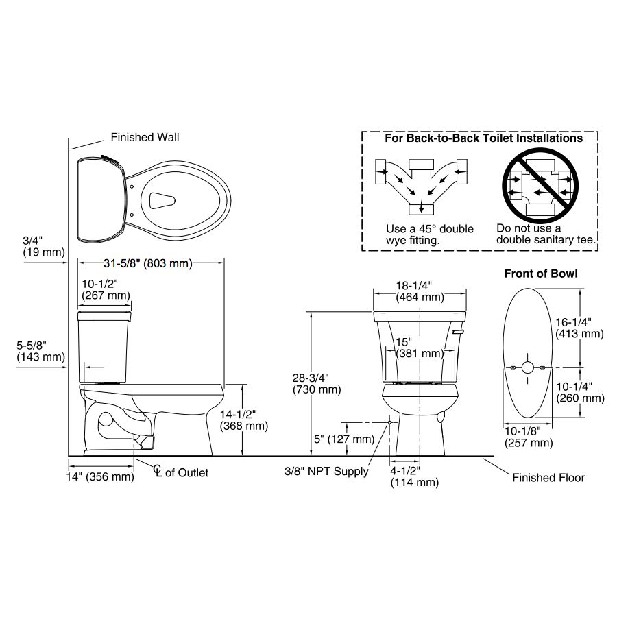 Kohler 3948-UR-0 Wellworth Two-Piece Elongated 1.28 Gpf Toilet With Class Five Flush Technology Right-Hand Trip Lever And Insuliner Tank Liner 2