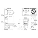 Kohler 3948-UR-96 Wellworth Two-Piece Elongated 1.28 Gpf Toilet With Class Five Flush Technology Right-Hand Trip Lever And Insuliner Tank Liner 2