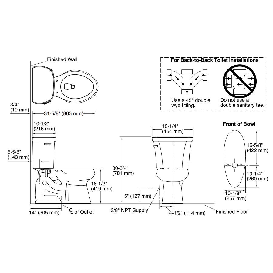 Kohler 3949-T-0 Highline Comfort Height Two-Piece Elongated 1.28 Gpf Toilet With Class Five Flush Technology Left-Hand Trip Lever And Tank Cover Locks 2
