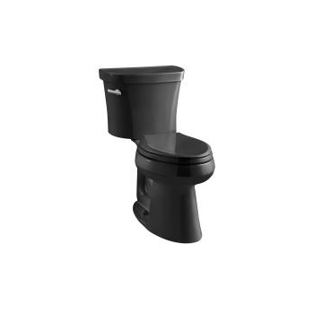 Kohler 3949-T-7 Highline Comfort Height Two-Piece Elongated 1.28 Gpf Toilet With Class Five Flush Technology Left-Hand Trip Lever And Tank Cover Locks 1