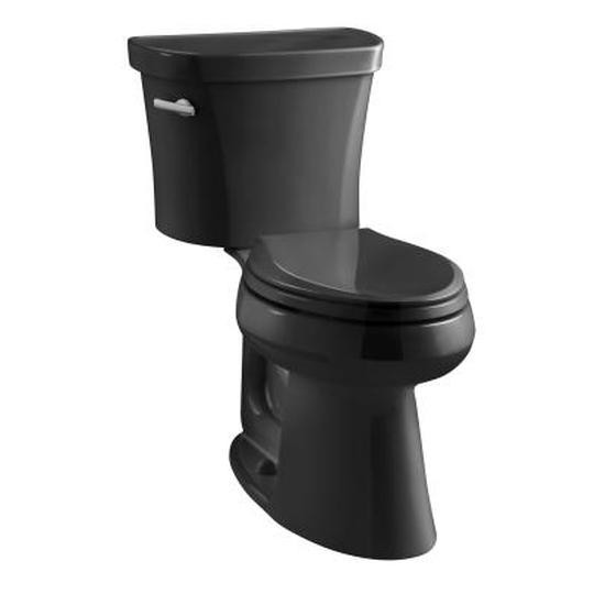 Kohler 3949-T-7 Highline Comfort Height Two-Piece Elongated 1.28 Gpf Toilet With Class Five Flush Technology Left-Hand Trip Lever And Tank Cover Locks 3