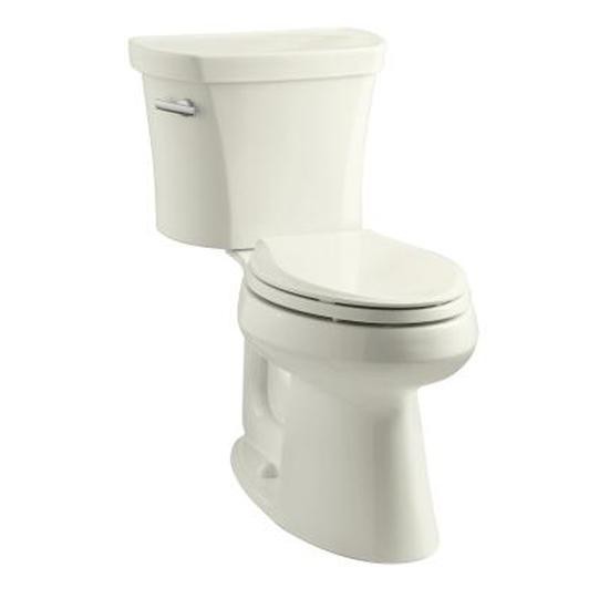 Kohler 3949-T-96 Highline Comfort Height Two-Piece Elongated 1.28 Gpf Toilet With Class Five Flush Technology Left-Hand Trip Lever And Tank Cover Locks 3