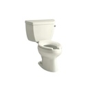 Kohler 3505-RA-96 Wellworth Classic Pressure Lite Elongated 1.6 Gpf Toilet With Right-Hand Trip Lever Less Seat 1