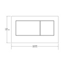 Kohler 6298-0 Veil In Wall Tank Face Plate White 2