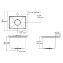 Kohler K3840 Vault 15 x 15 Entertainment Sink 2