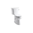 Kohler 3949-RZ-0 Highline Comfort Height Two-Piece Elongated 1.28 Gpf Toilet With Class Five Flush Technology Right-Hand Trip Lever Insuliner Tank Liner And Tank Cover Locks 1
