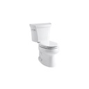 Kohler 3978-0 Wellworth Two-Piece Elongated 1.6 Gpf Toilet With Class Five Flush Technology And Left-Hand Trip Lever 1