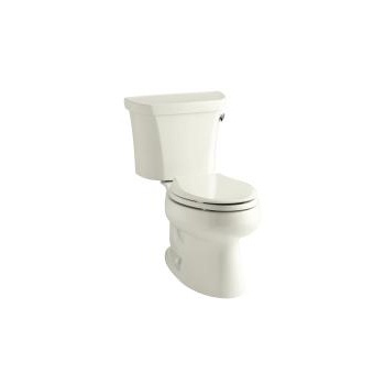 Kohler 3998-RA-96 Wellworth Two-Piece Elongated 1.28 Gpf Toilet With Class Five Flush Technology And Right-Hand Trip Lever 1