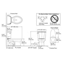 Kohler 3998-0 Wellworth Two-Piece Elongated 1.28 Gpf Toilet With Class Five Flush Technology And Left-Hand Trip Lever 2