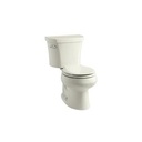 Kohler 3947-T-96 Wellworth Two-Piece Round-Front 1.28 Gpf Toilet With Class Five Flush Technology Left-Hand Trip Lever And Tank Cover Locks 1