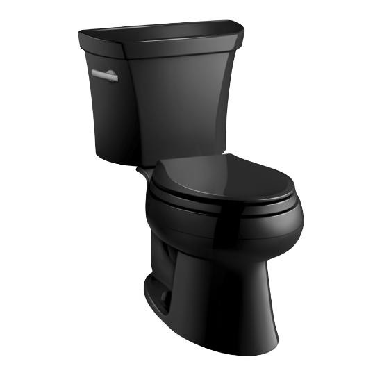 Kohler 3531-T-7 Wellworth Classic Pressure Lite Elongated 1.0 Gpf Toilet With Tank Cover Locks And Left-Hand Trip Lever Less Seat 3