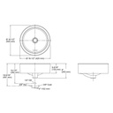 Kohler 14800-0 Vox Round Vessel Bathroom Sink 2