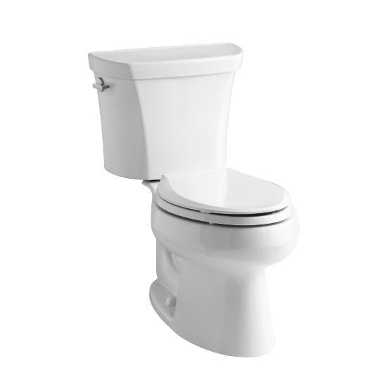 Kohler 3988-0 Wellworth Two-Piece Elongated Dual-Flush Toilet With Left-Hand Trip Lever 3