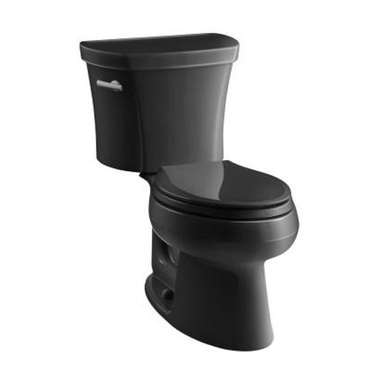 Kohler 3948-U-7 Wellworth Two-Piece Elongated 1.28 Gpf Toilet With Class Five Flush Technology Left-Hand Trip Lever And Insuliner Tank Liner 3