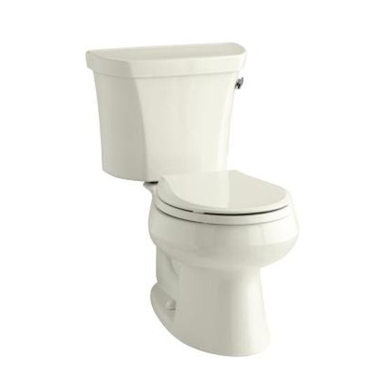 Kohler 3997-UR-96 Wellworth Two-Piece Round-Front 1.28 Gpf Toilet With Class Five Flush Technology Right-Hand Trip Lever And Insuliner Tank Liner 3
