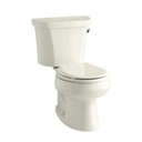 Kohler 3997-TR-96 Wellworth Two-Piece Round-Front 1.28 Gpf Toilet With Class Five Flush Technology Right-Hand Trip Lever And Tank Cover Locks 3