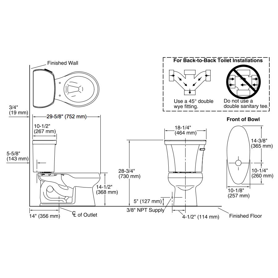 Kohler 3947-RZ-0 Wellworth Two-Piece Round-Front 1.28 Gpf Toilet With Class Five Flush Technology Right-Hand Trip Lever Insuliner Tank Liner And Tank Cover Locks 2