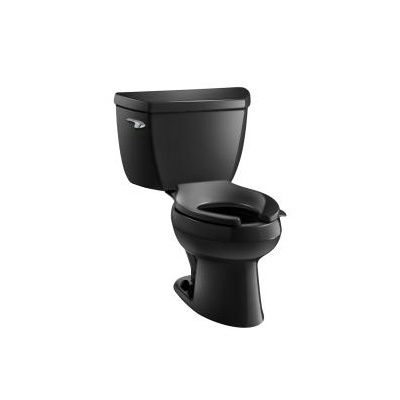 Kohler 3531-7 Wellworth Pressure Lite Elongated 1.0 Gpf Toilet With Left-Hand Trip Lever Less Seat 1