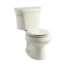 Kohler 3948-U-96 Wellworth Two-Piece Elongated 1.28 Gpf Toilet With Class Five Flush Technology Left-Hand Trip Lever And Insuliner Tank Liner 3