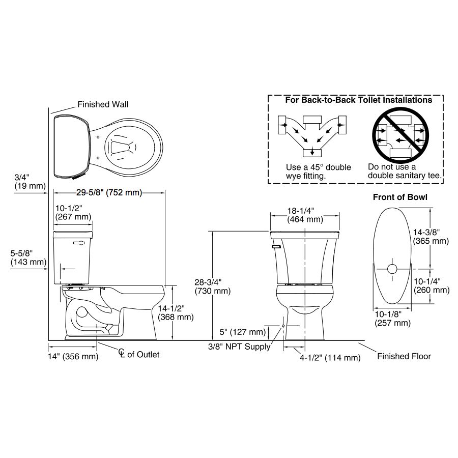 Kohler 3947-0 Wellworth Two-Piece Round-Front 1.28 Gpf Toilet With Class Five Flush Technology And Left-Hand Trip Lever 2