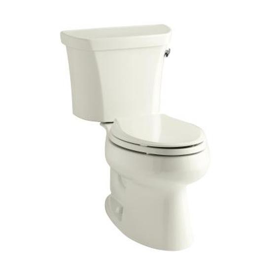 Kohler 3998-TR-96 Wellworth Two-Piece Elongated 1.28 Gpf Toilet With Class Five Flush Technology Right-Hand Trip Lever And Tank Cover Locks 3
