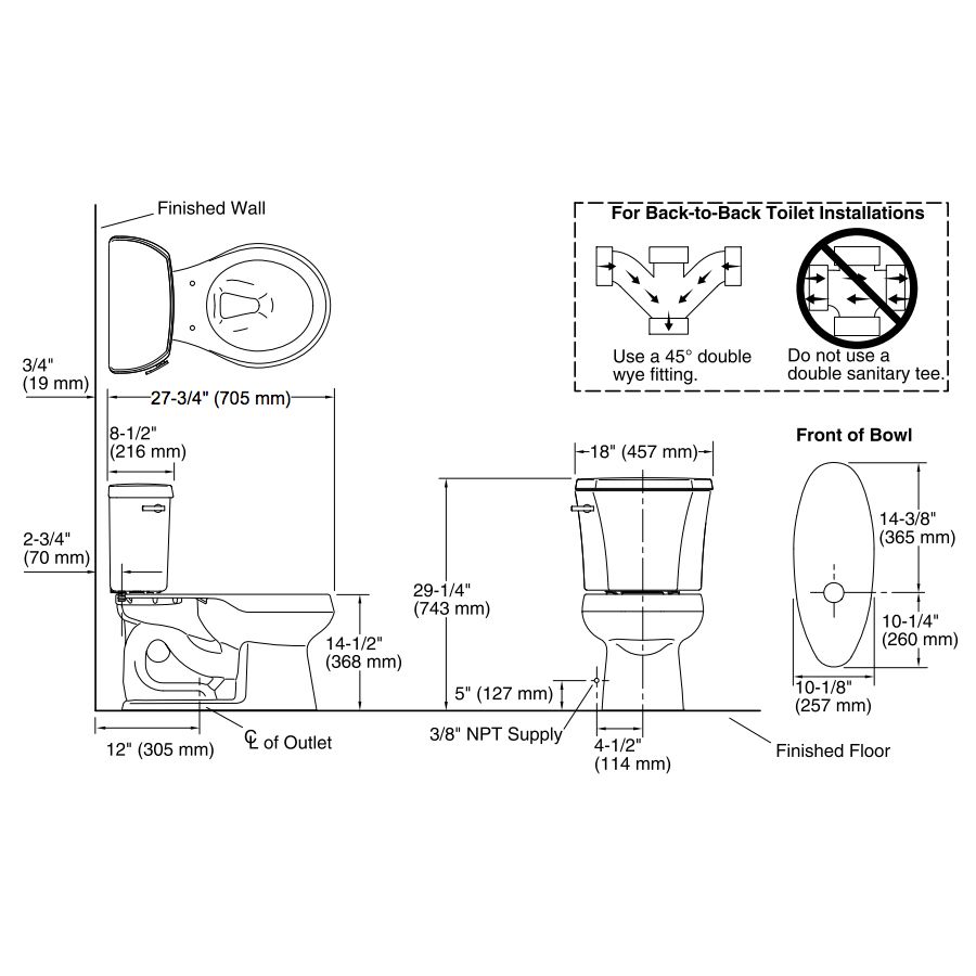 Kohler 3997-U-0 Wellworth Two-Piece Round-Front 1.28 Gpf Toilet With Class Five Flush Technology Left-Hand Trip Lever And Insuliner Tank Liner 2