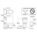 Kohler 3998-U-0 Wellworth Two-Piece Elongated 1.28 Gpf Toilet With Class Five Flush Technology Left-Hand Trip Lever And Insuliner Tank Liner 2