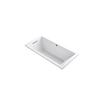 Kohler 1821-W1-0 Underscore 66 X 32 Drop-In Bath With Bask Heated Surface And End Drain 1