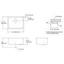 Kohler K3325 Undertone 23 x 17 Medium Squared Undermount Single Kitchen Sink 2