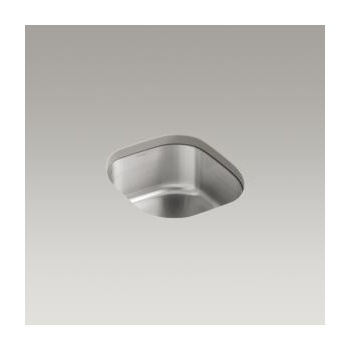 Kohler K3336 Undertone 15 x 17 Rounded Undermount Single Bowl Kitchen Sink 1