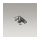 Kohler K3333 Undertone 10 x 17 Small Undermount Single Bowl Kitchen Sink 1
