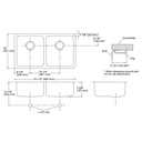 Kohler K3350 Undertone 31 x 18 Undermount Double Equal Kitchen Sink 2
